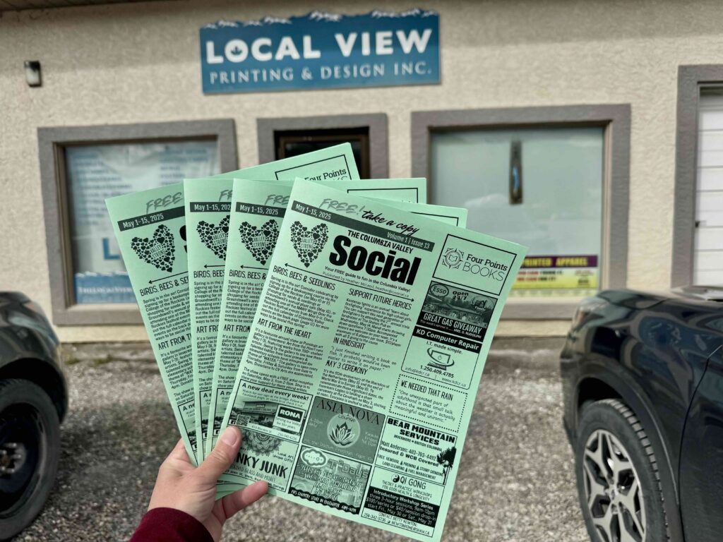 The CV Social uses Local View Printing as its official printer. Yay!